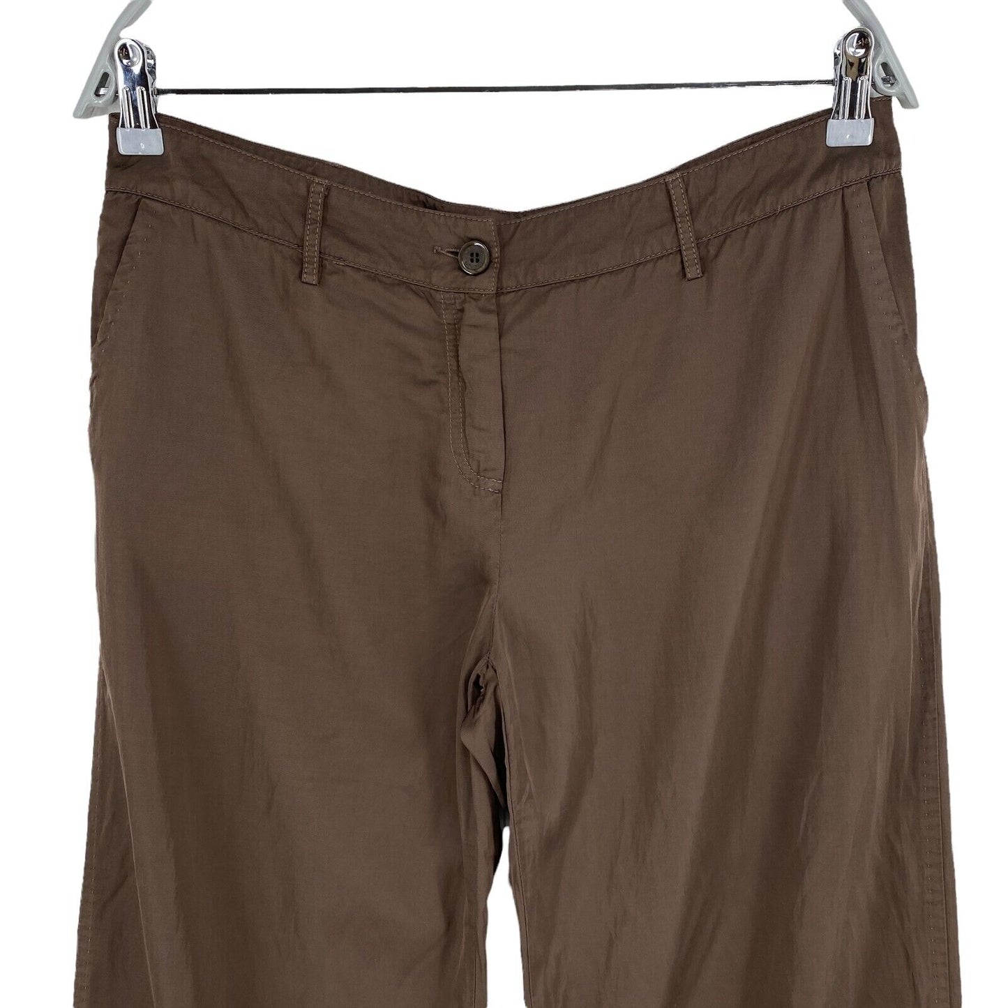 RPR 238 € LIU JO Pantalon habillé à jambe large marron Taille 44 W32