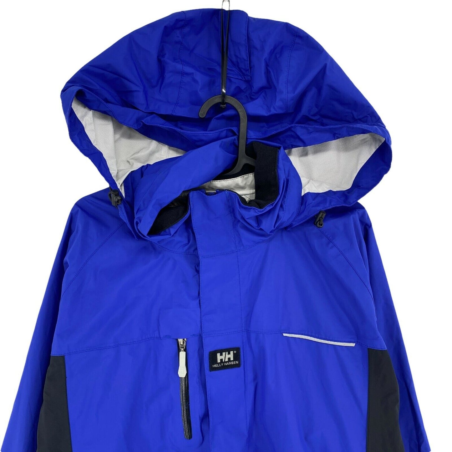 HELLY HANSEN TECH Blue Hooded Workwear Jacket Size L