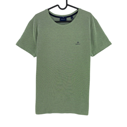 GANT Green 4-Col Oxford Slim Crew Neck T-Shirt Size L