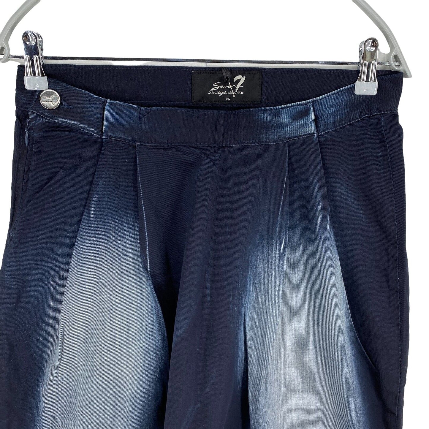 RPR €207 Seven7 Pantalon sarouel court bleu marine Taille W29