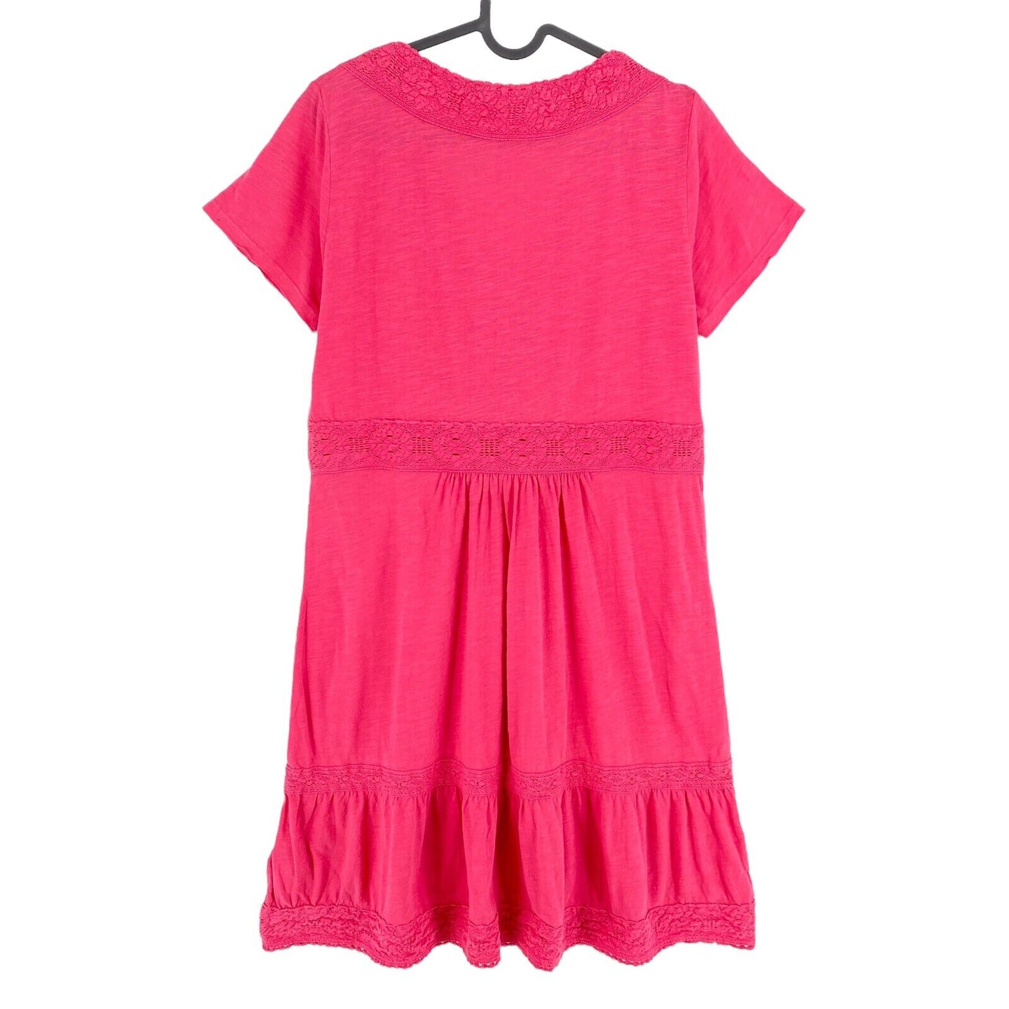 ODD MOLLY Pink Step Over Short Sleeves Flared Dress Size 1 / S