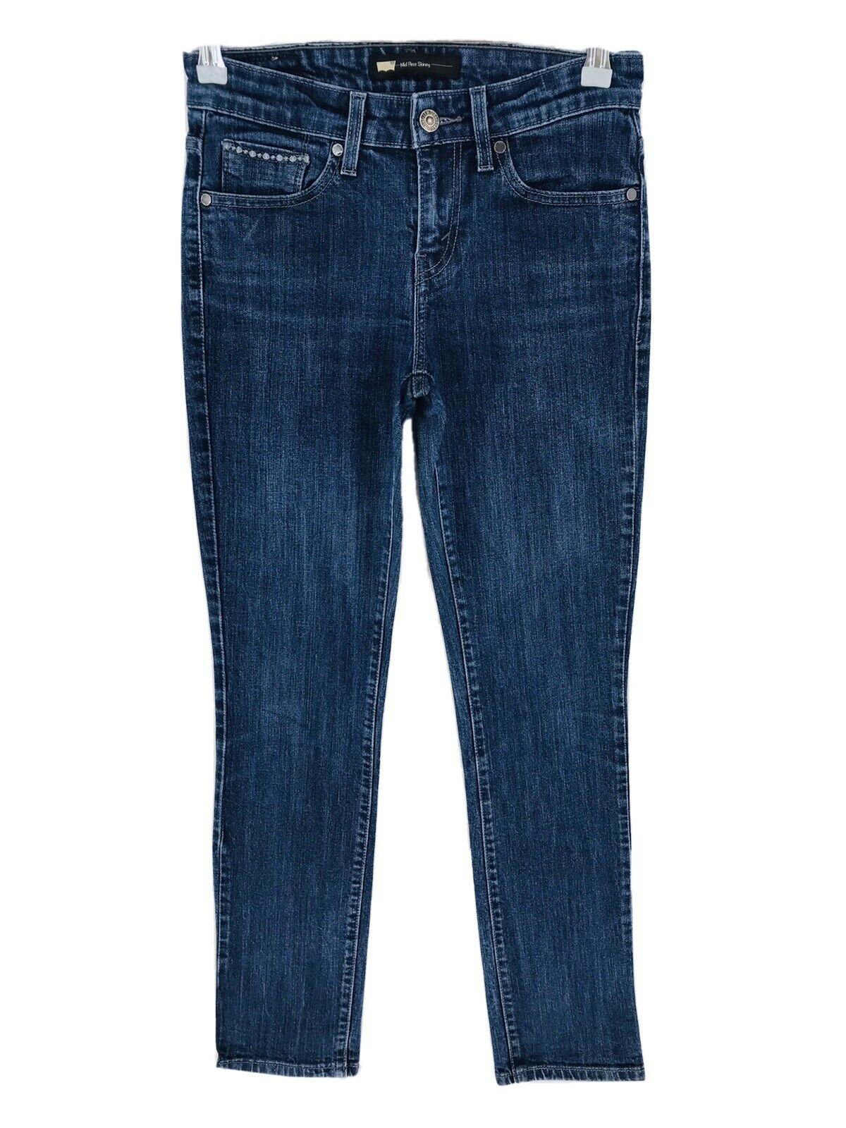 Levi's – jean skinny extensible taille moyenne pour femme, bleu foncé, W26 L32