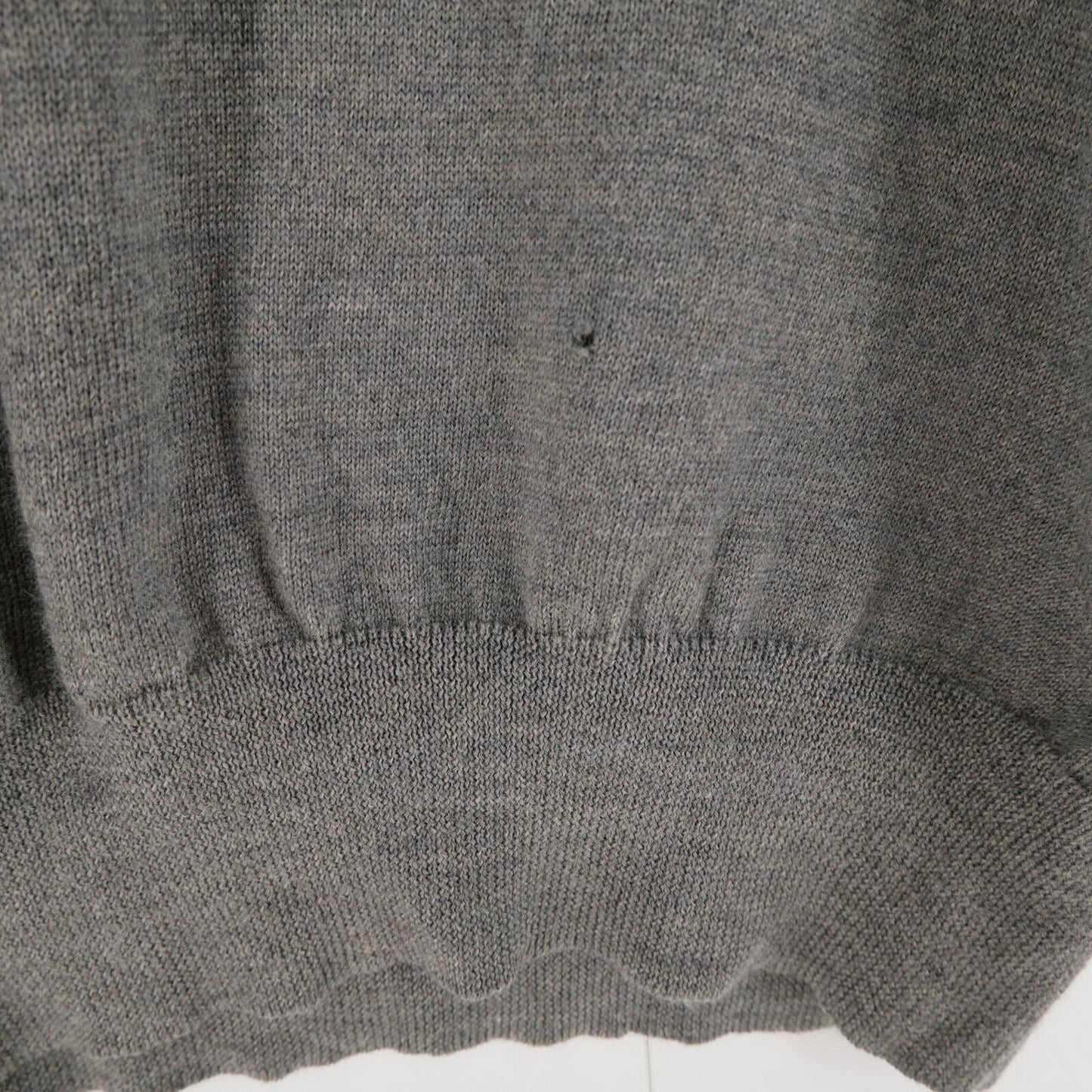 POLO Ralph Lauren Grey V Neck Jumper Sweater Pullover Size S