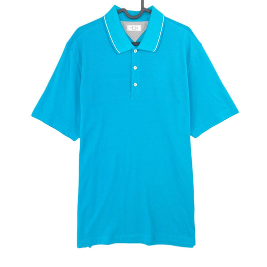 Adidas Adipure Golf Light Blue Polo Shirt Top Size M