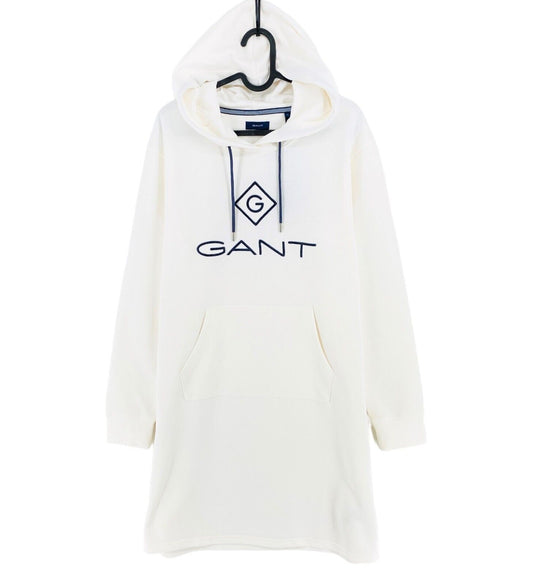 GANT White Lock Up Long Sleeves Hoodie Dress Size S