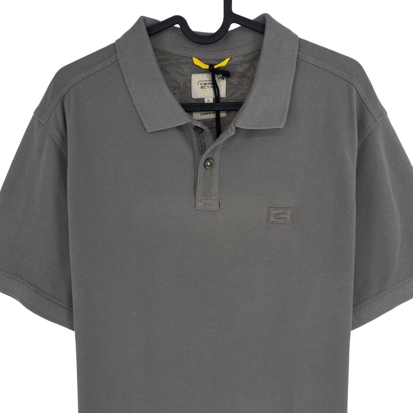 CAMEL ACTIVE Men Grey Pique Short Sleeves Polo Shirt Size XL