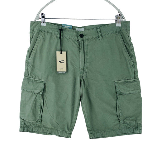 Camel Active HOUSTON Mens Green Regular Fit Cargo Shorts Size W33