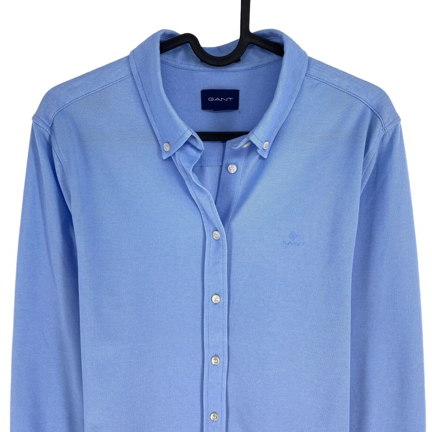 GANT Blue Tech Prep Jersey Shirt Size EU 42 UK 14 US 12