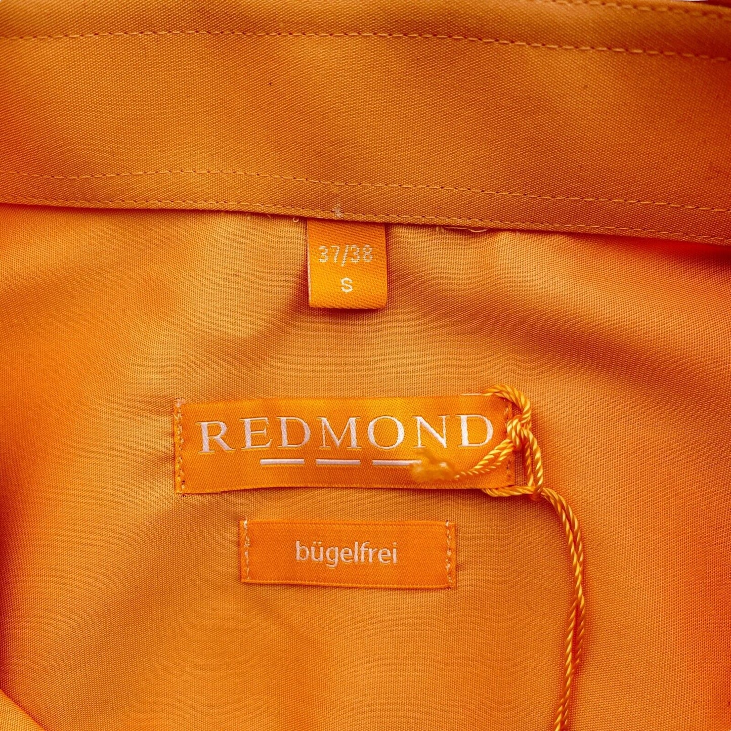 REDMOND Orange Short Sleeves Shirt Size S 37/38