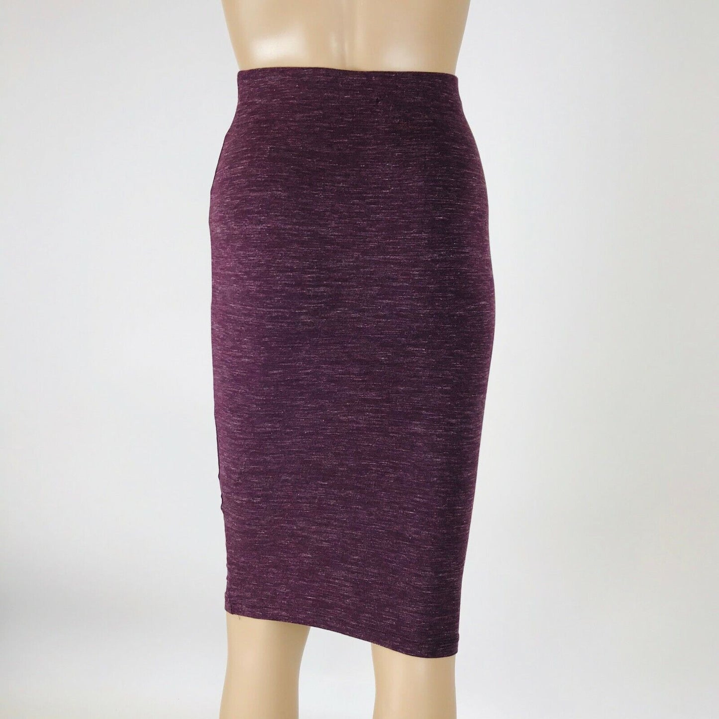 ZARA Trafaluc Women's Stretch Bordeaux Skirt Size S W26