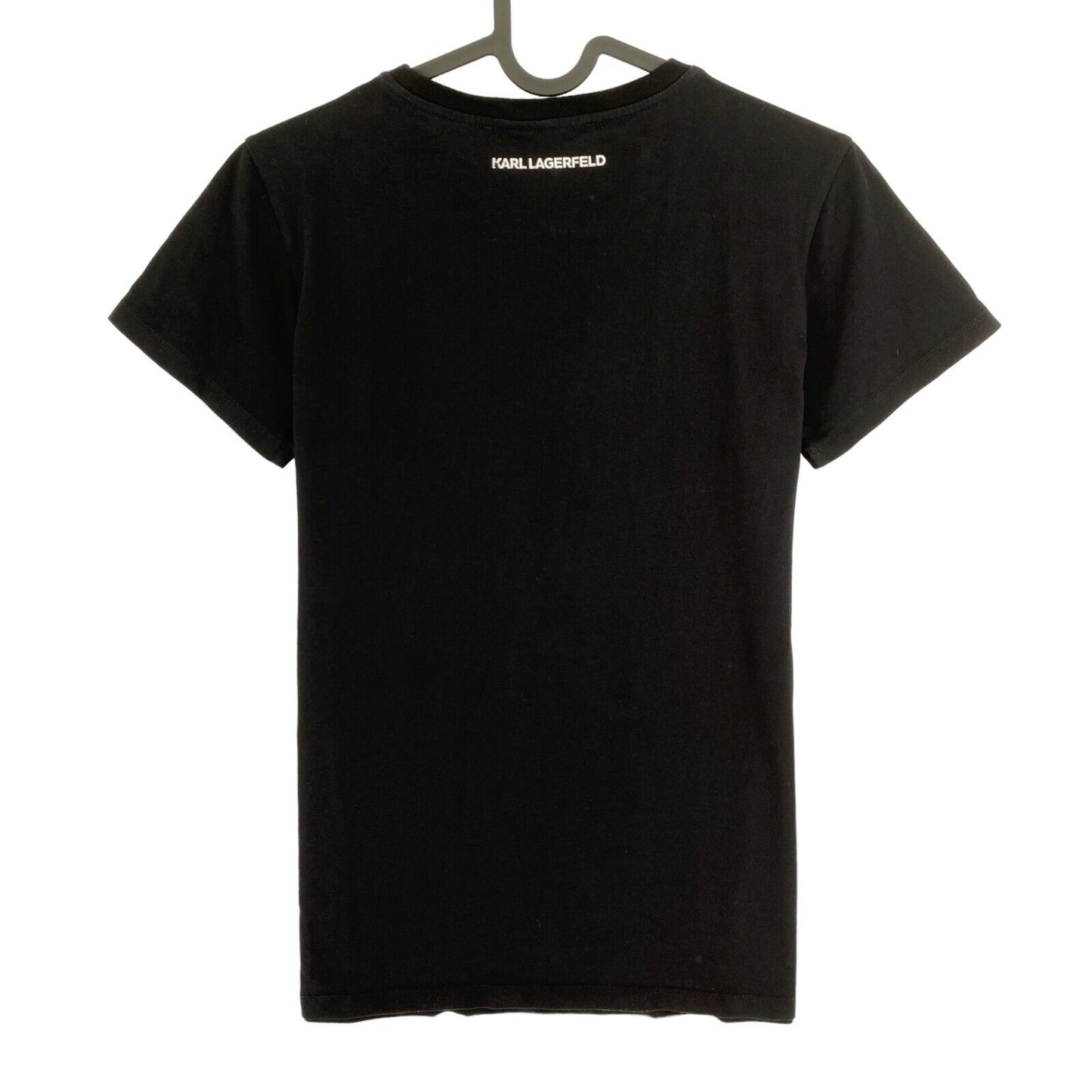 Karl Lagerfeld Black Karl Crew Neck T Shirt Size XS