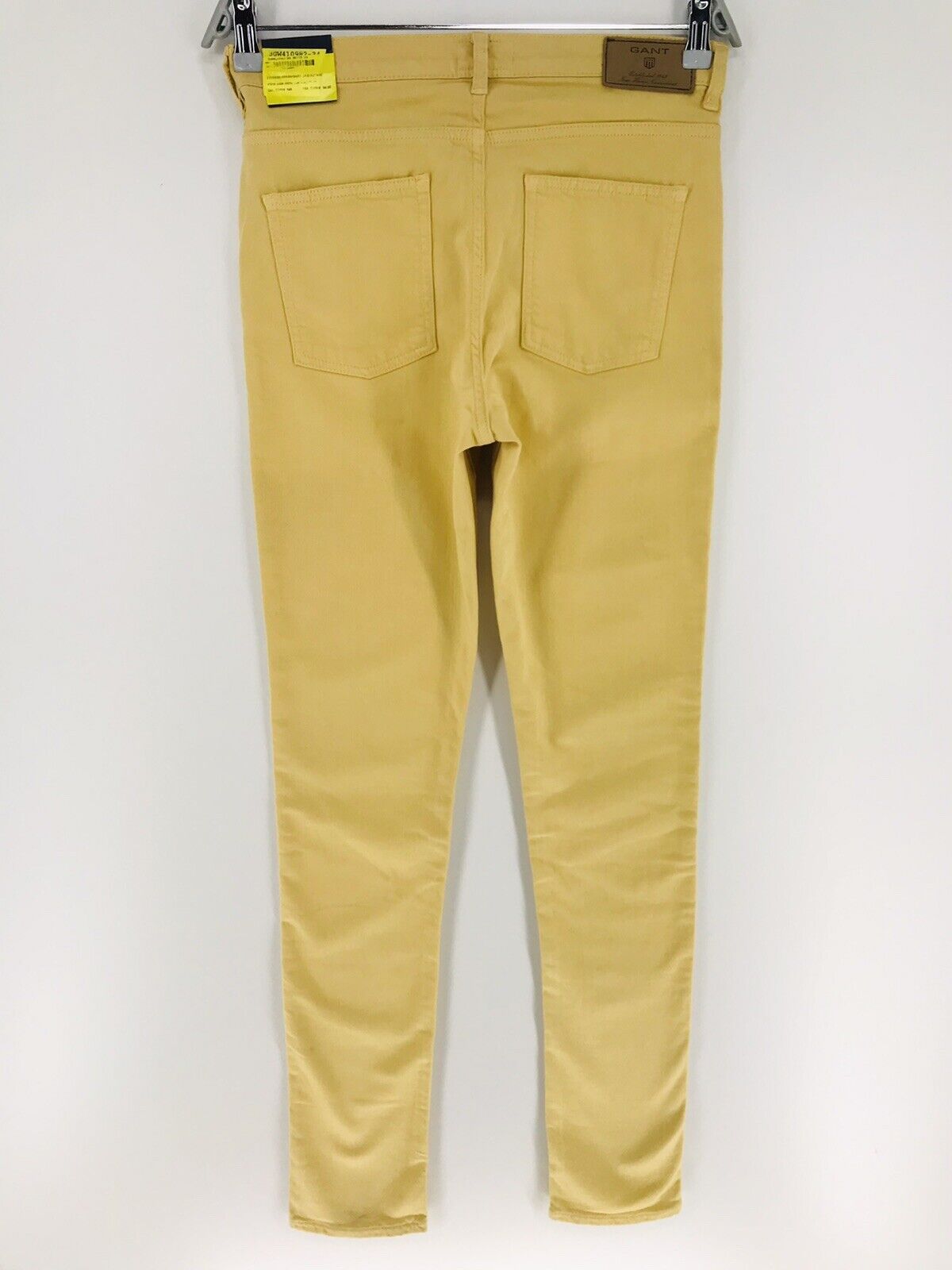 RRP €145 GANT KATE Women Yellow Stretch High Waist Skinny Fit Jeans W28 L34