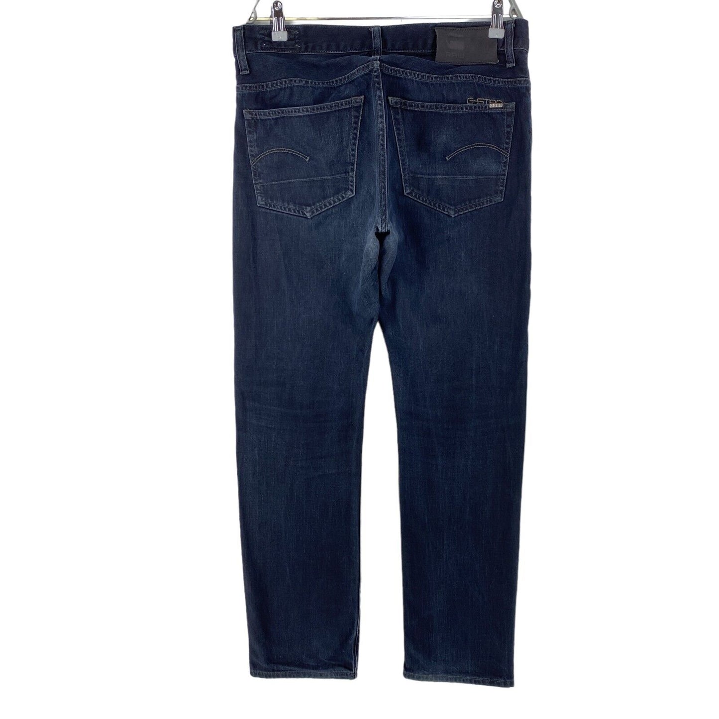 G-STAR 3301 Jeans in normaler gerader Passform, Dunkelblau, W34 L32