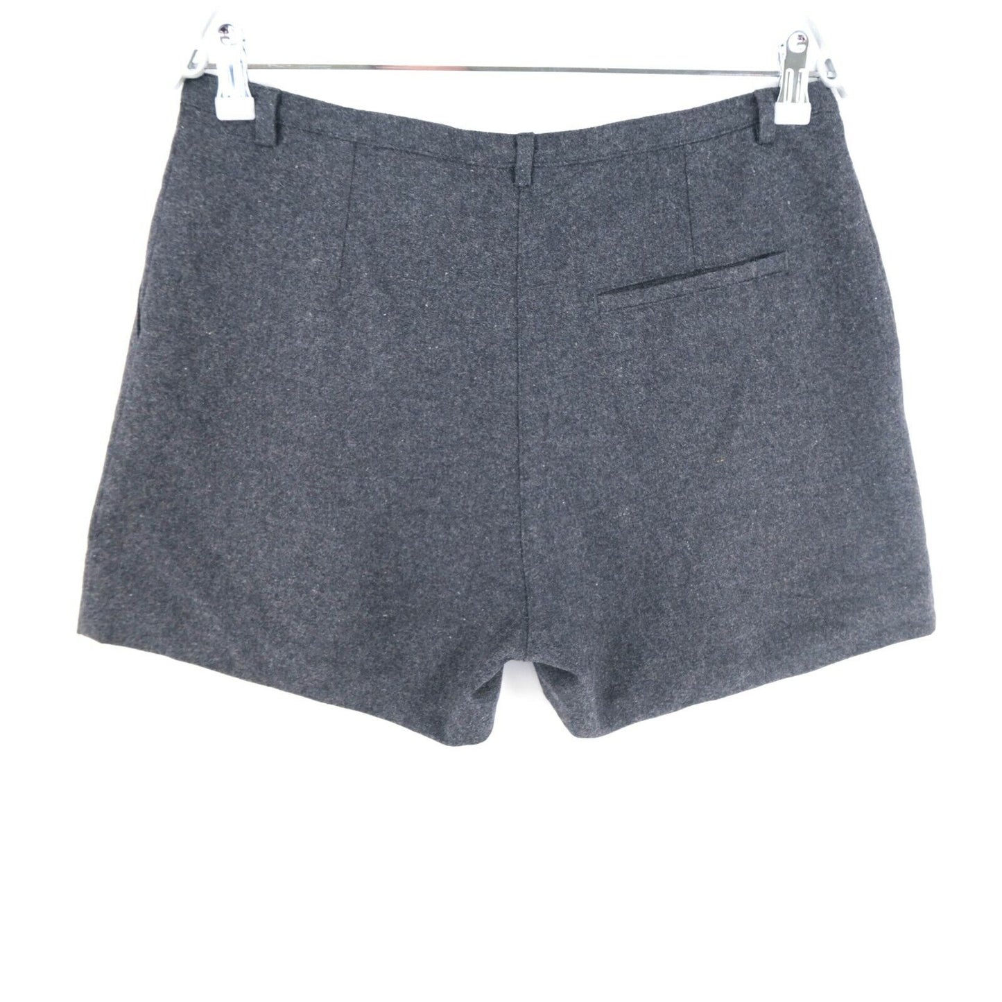 CHEAP MONDAY Dark Grey Wool Blend Shorts Size XS M