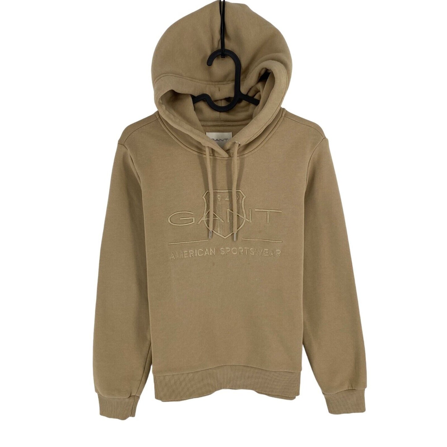 GANT Brown Tonal Archive Shield Sweat à capuche Pull Pull Taille S