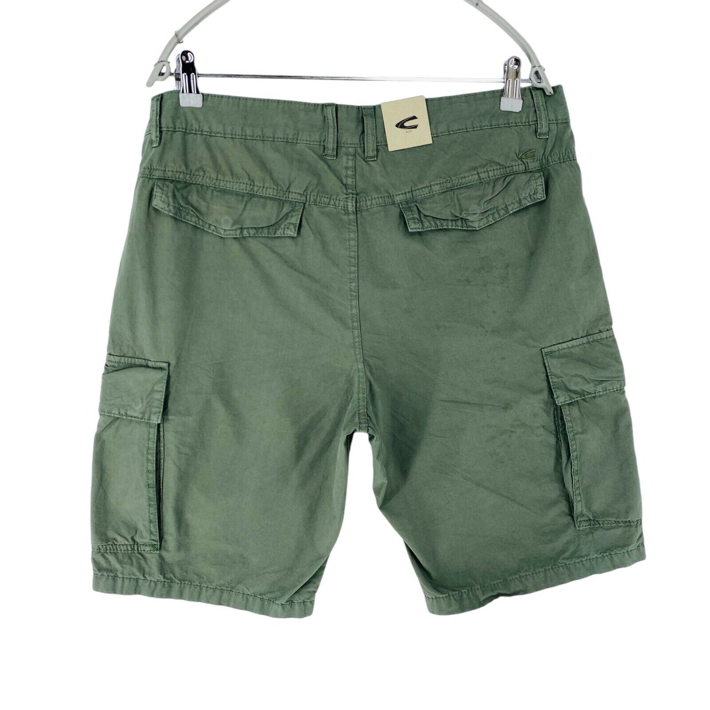 Camel Active HOUSTON Mens Green Regular Fit Cargo Shorts Size W33