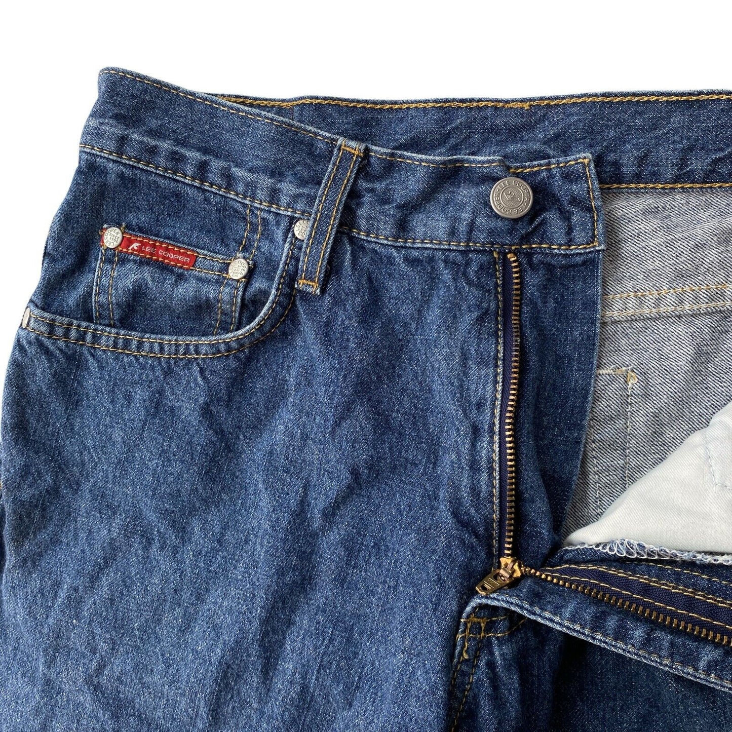 Lee Cooper Blue Regular Straight Fit Jeans W30 L30