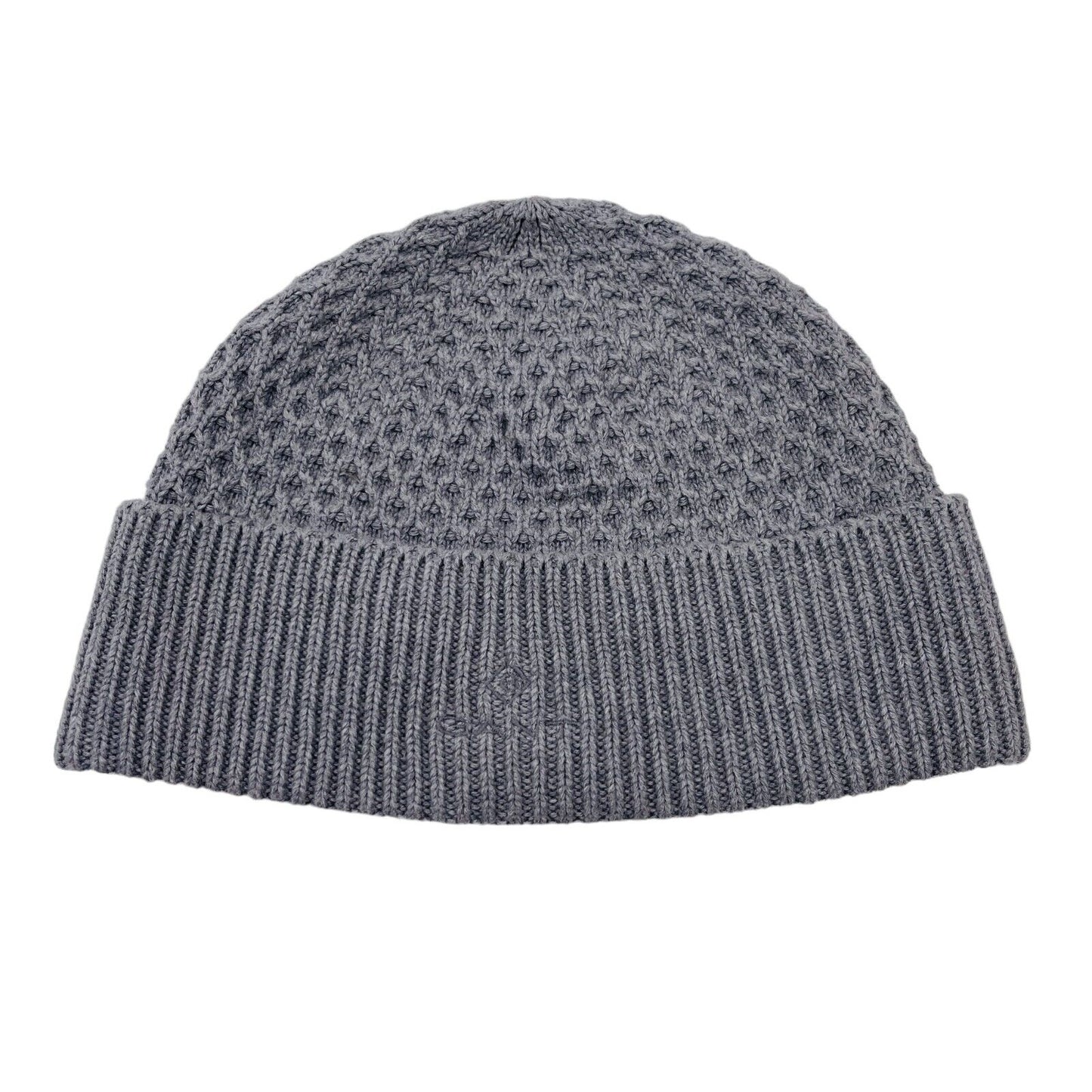 GANT Grey Cotton Blend Knit Beanie Hat One Size