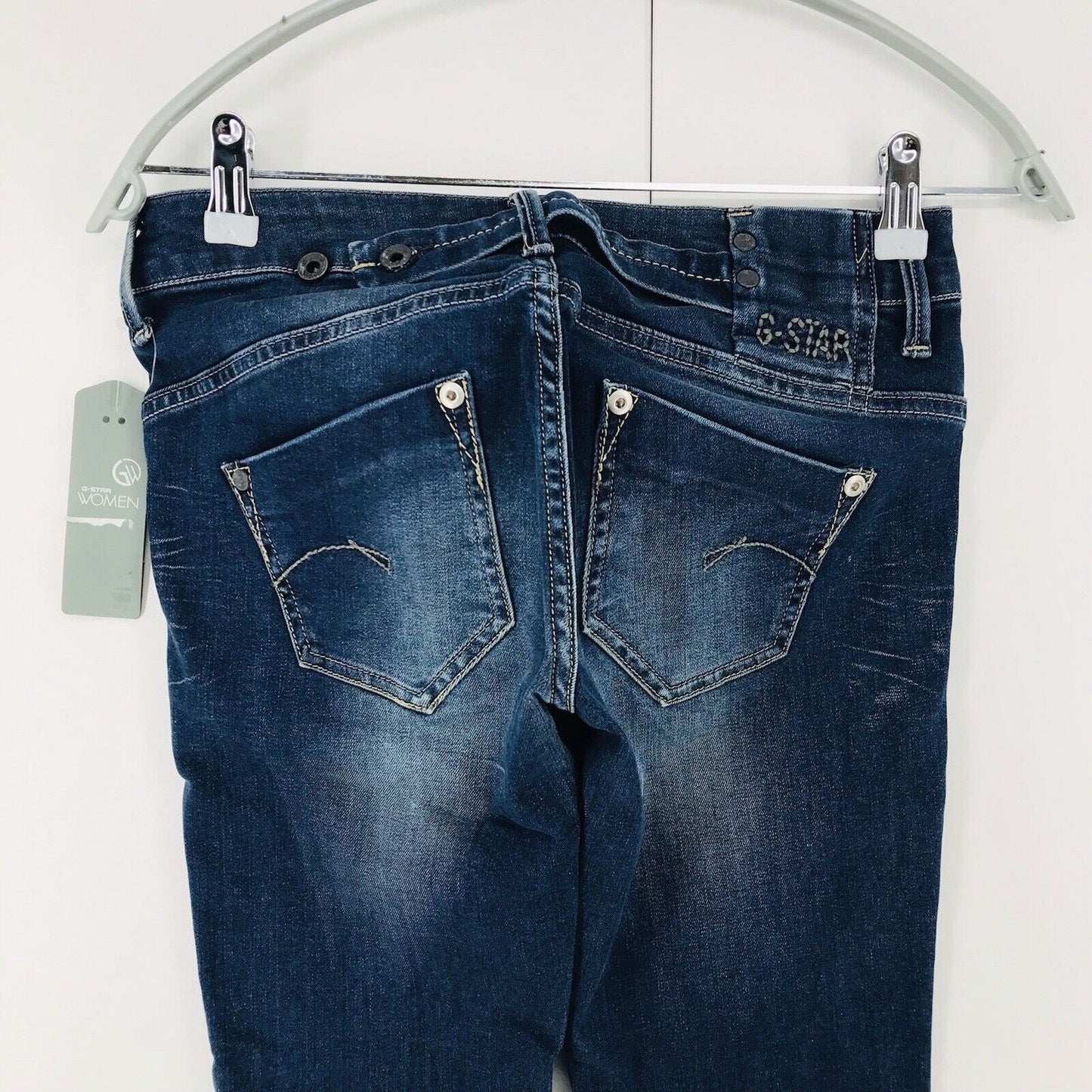 G-STAR RAW MIDGE Damen Jeans in knöchellanger Skinny-Passform, Blau, Größe W27