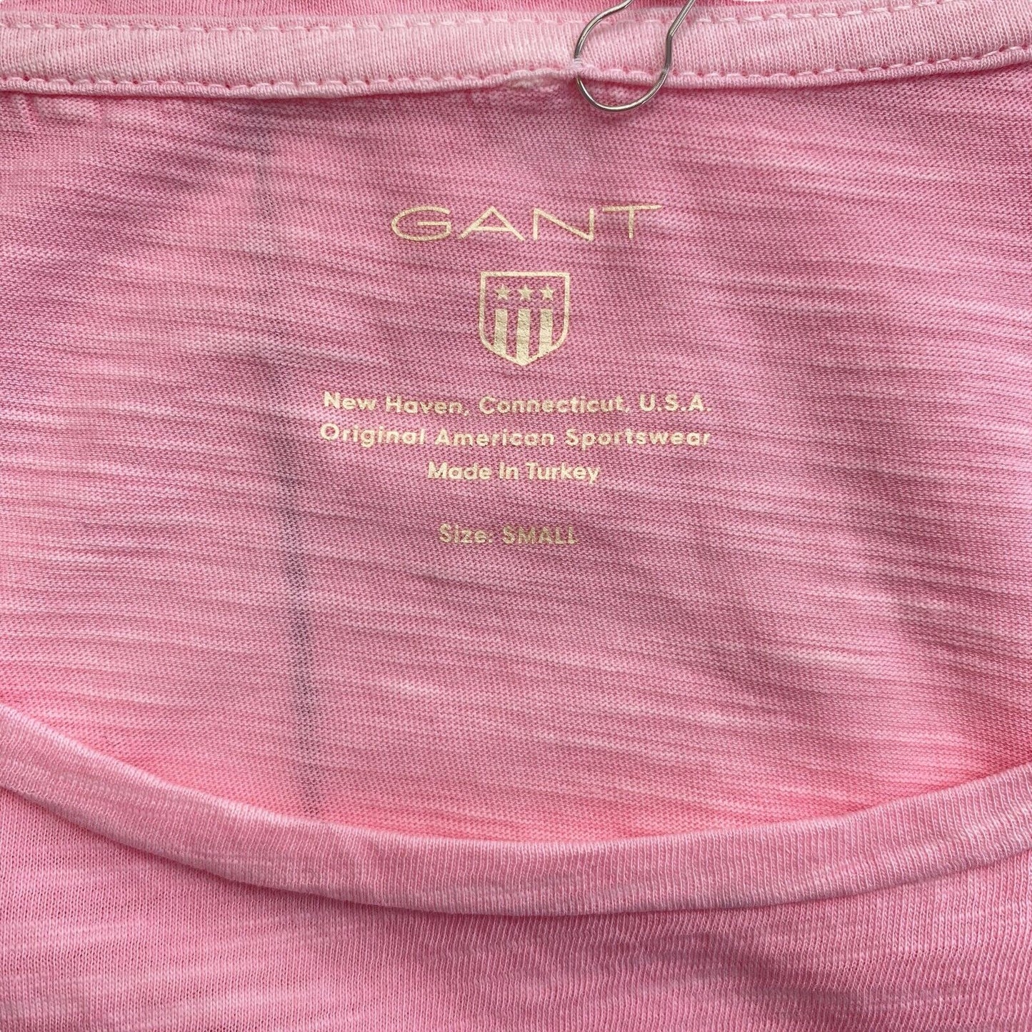 GANT – Kleid mit Rundhalsausschnitt, sonnengebleicht, Rosa, Größe S