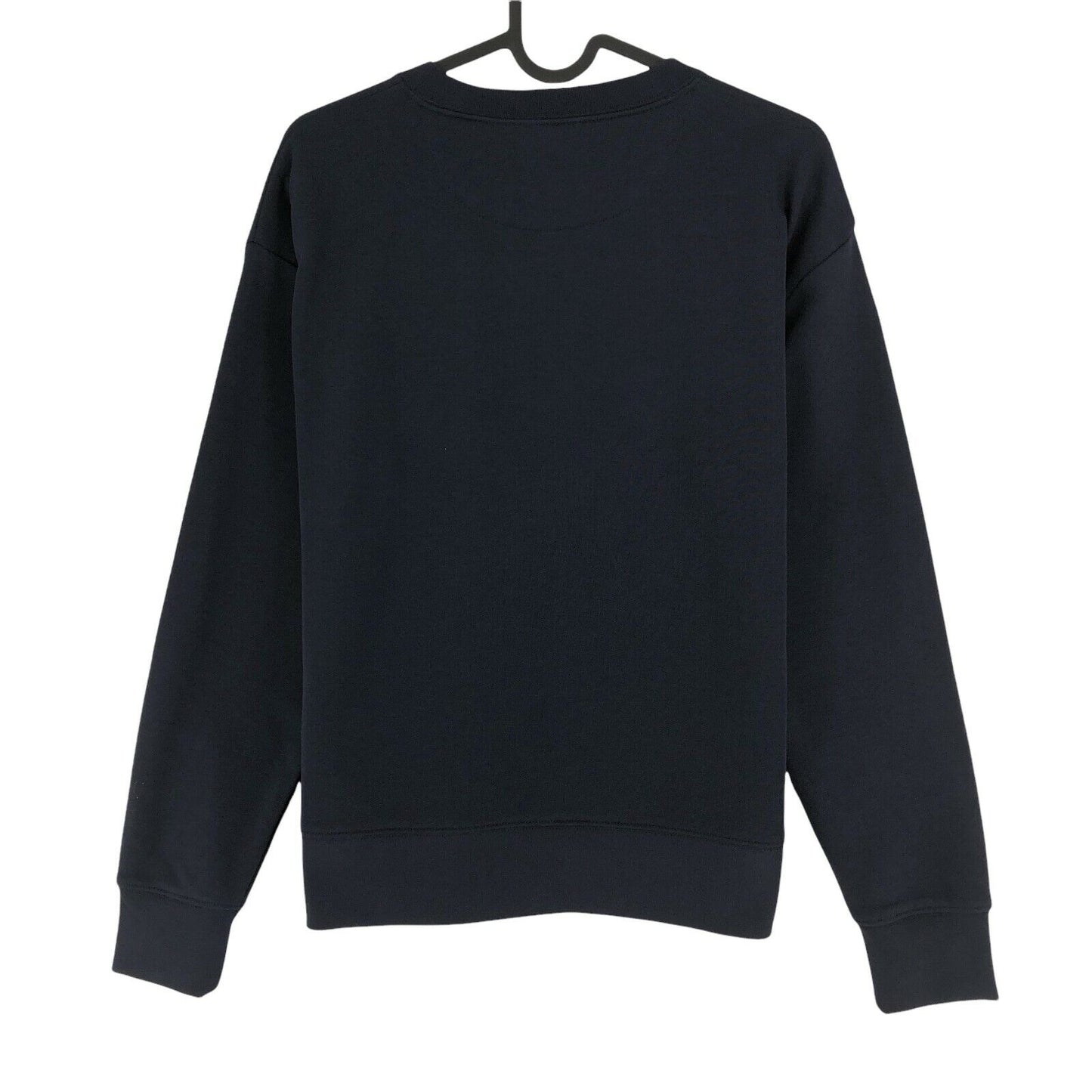 GANT Bleu Marine Dégradé Graphique Logo Crew Neck Jumper Pull Taille S