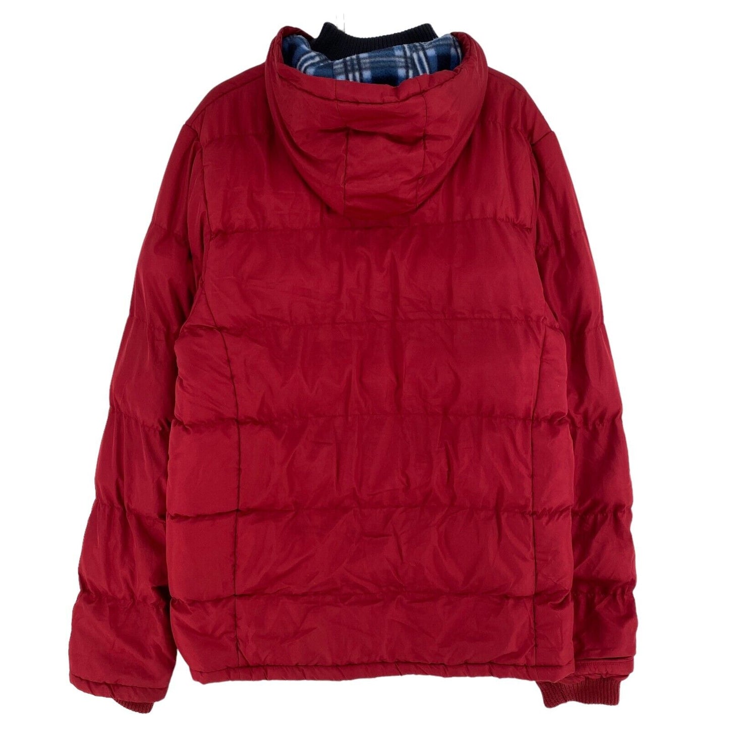 Lee Cooper Red Hooded Puffer Jacket Coat Size L