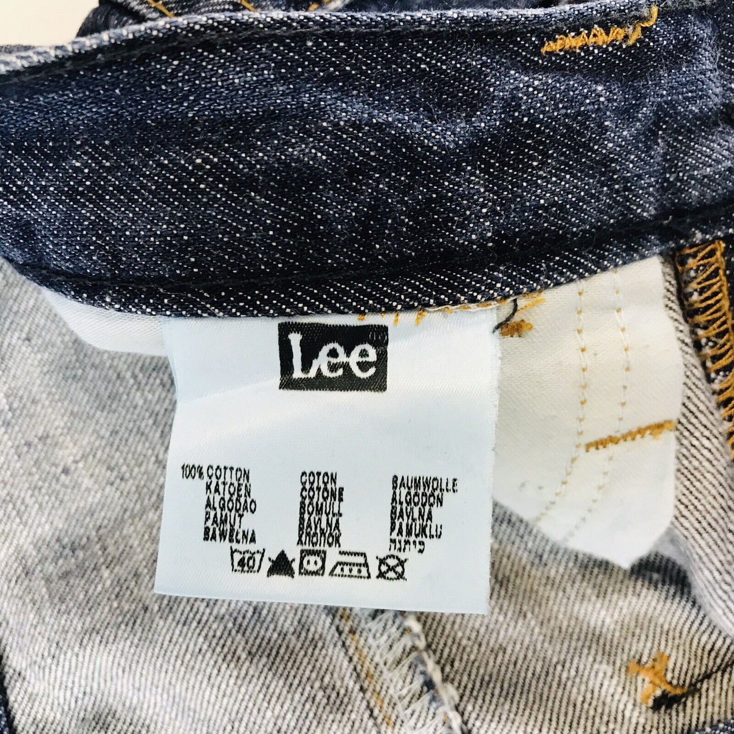 Lee RIPLEY 3-NEEDLE Blue Regular Straight Fit Jeans Size W29 L34