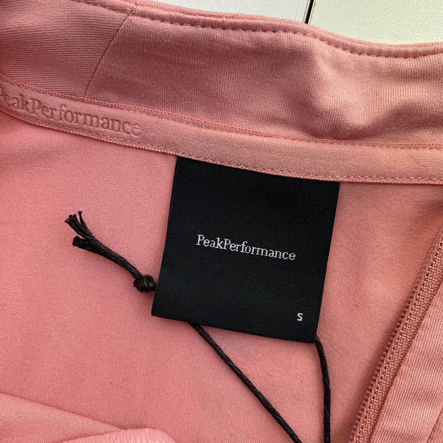 Peak Performance Pink Turf Zip ärmelloses T-Shirt Größe S