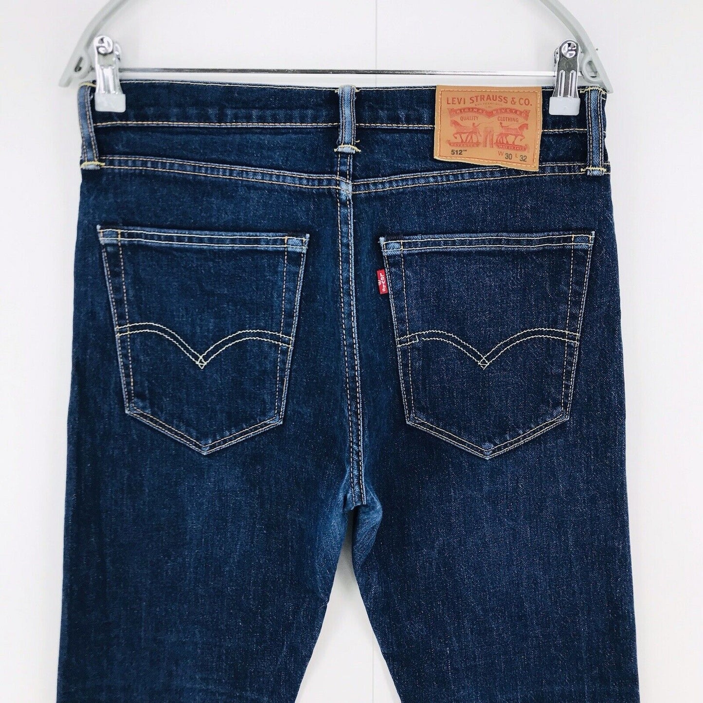 Levi's 512 Dark Blue Slim Tapered Fit Jeans Size W30 L32