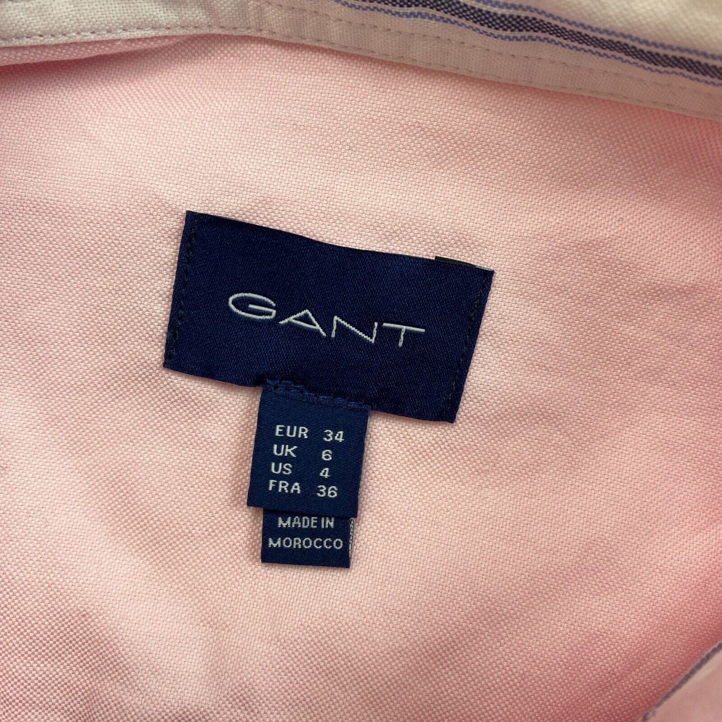 GANT Pink Stretch Oxford Solid Shirt Size EU 34 UK 6 US 4