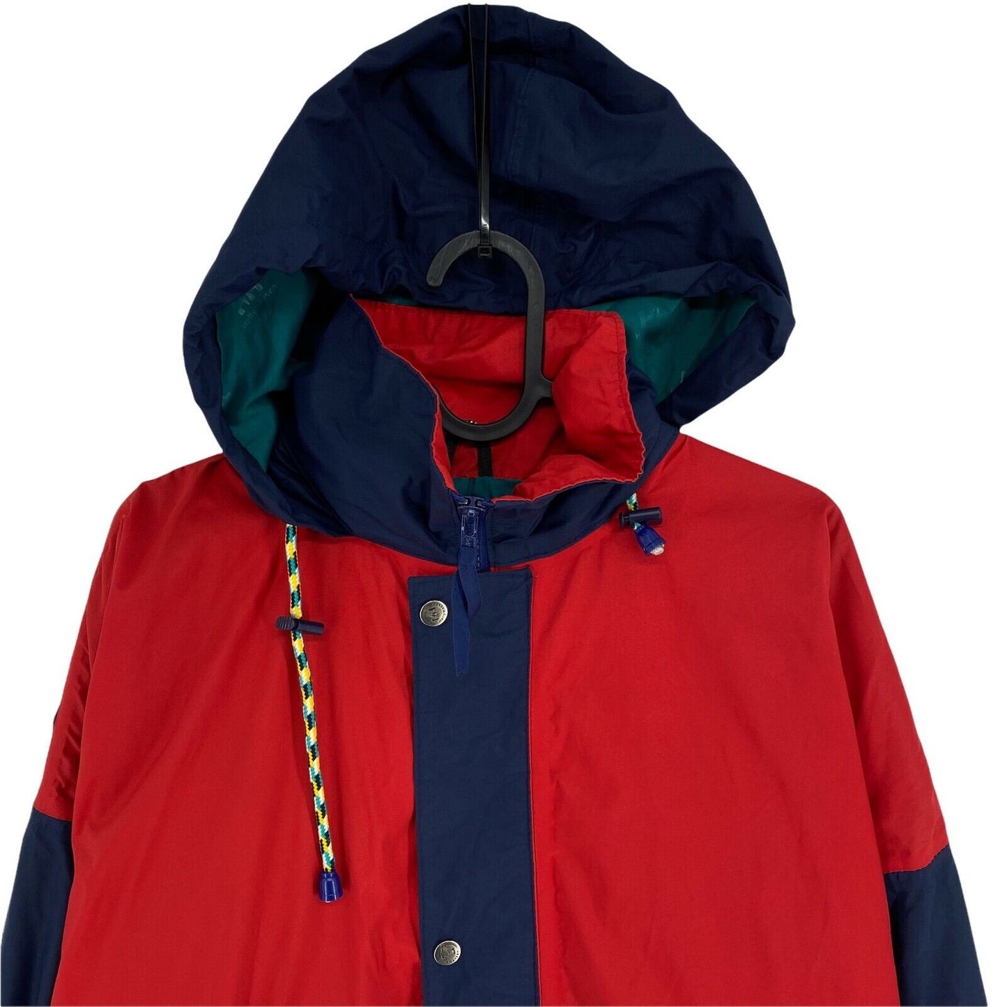 HELLY HANSEN Girl's Red Navy Blue Hooded Jacket Size XS 170cm 16 Years