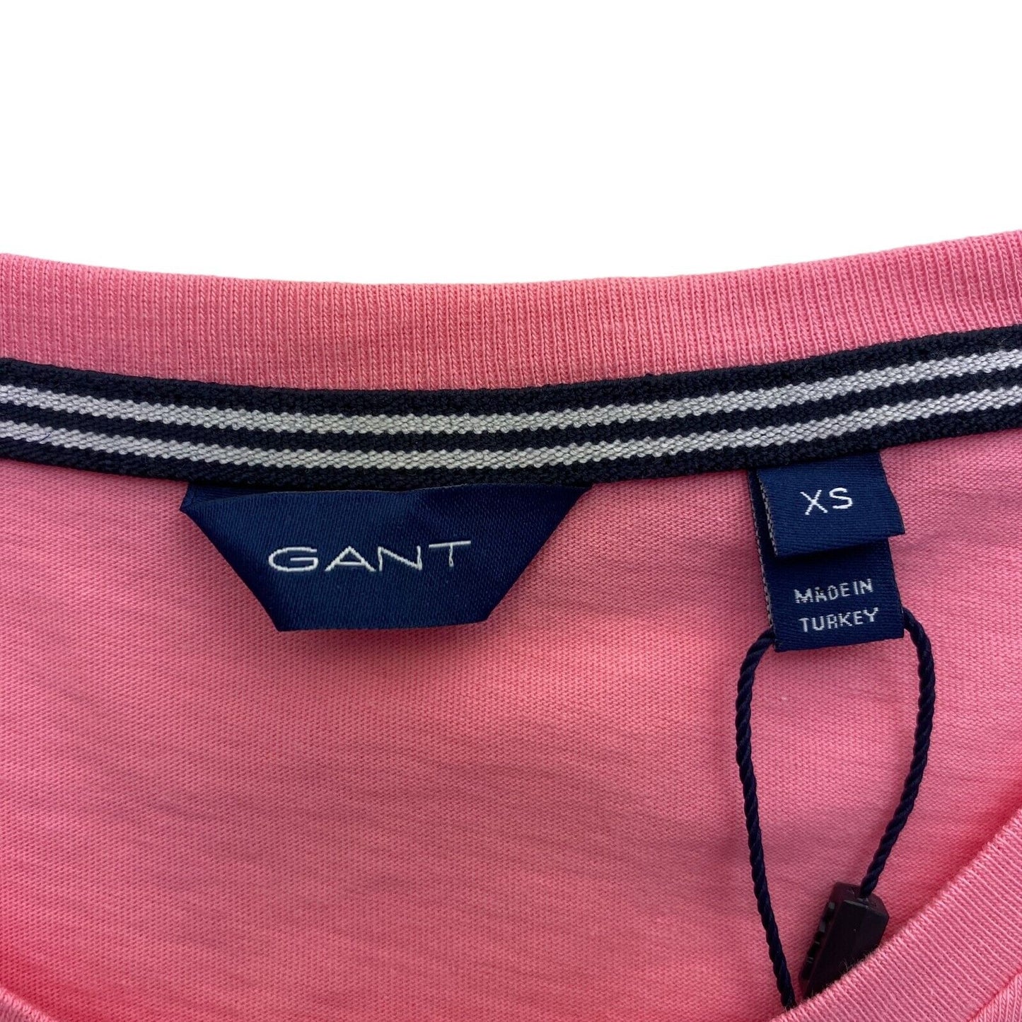 GANT T-shirt à col rond avec logo rose taille XS