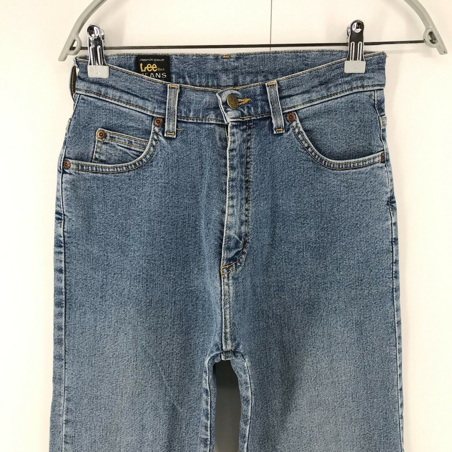 Vintage Lee DALLAS Women Blue Slim Straight Fit Jeans Size W28 L29