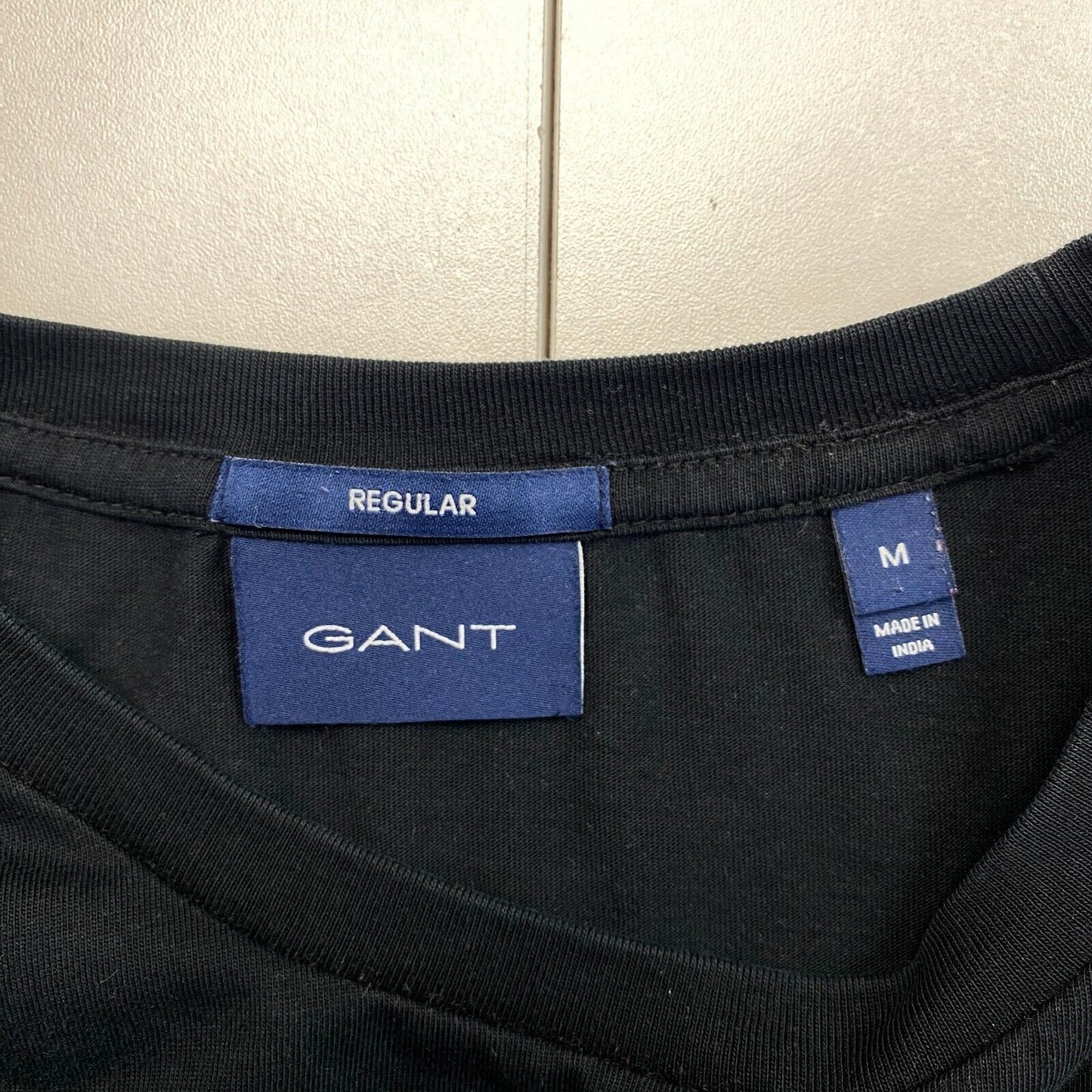 GANT Men Black Original Crew Neck T-Shirt Size M