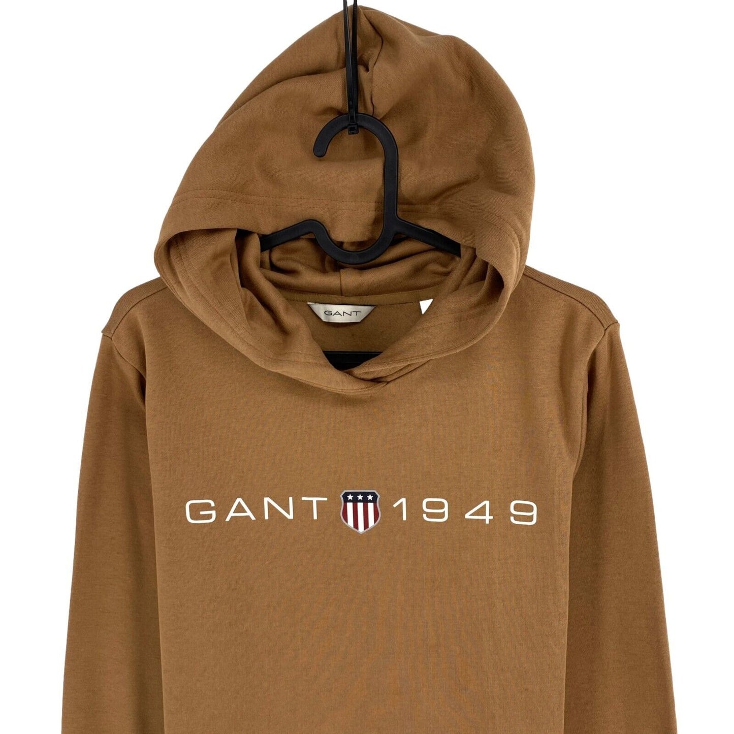 GANT Brown Printed Graphic Hoodie Sweater Jumper Size S