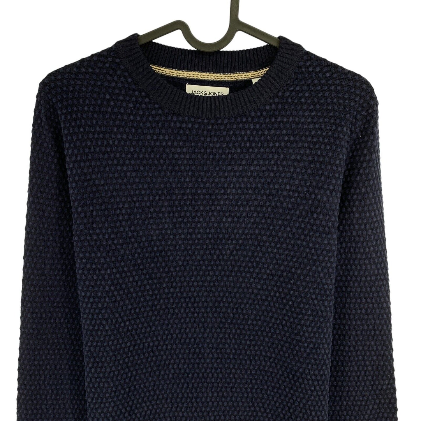 JACK&JONES Navy Blue Knit Crew Neck Sweater Pullover Jumper Size XS