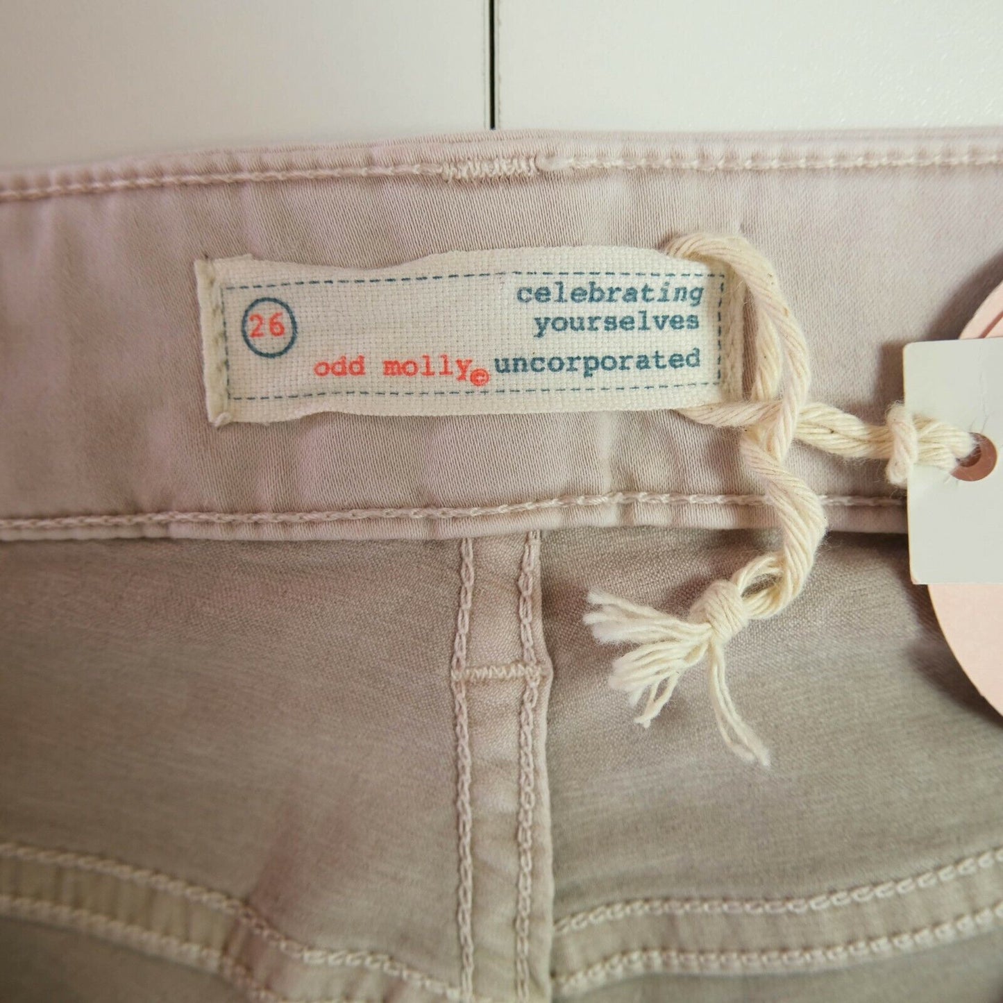 ODD MOLLY Light Pink Main Purpose Pants Trousers Size 26 / M