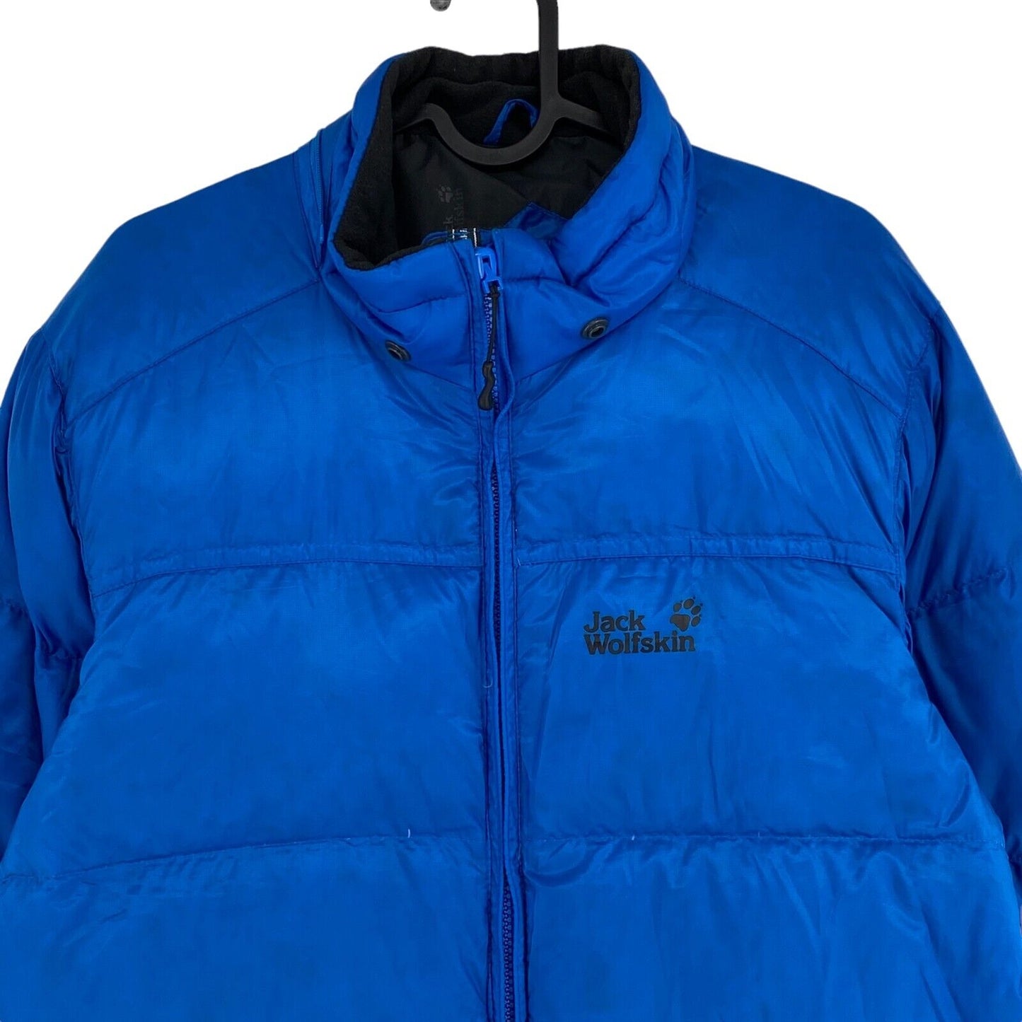 Jack Wolfskin Manteau de doudoune en duvet bleu de haute qualité Taille S