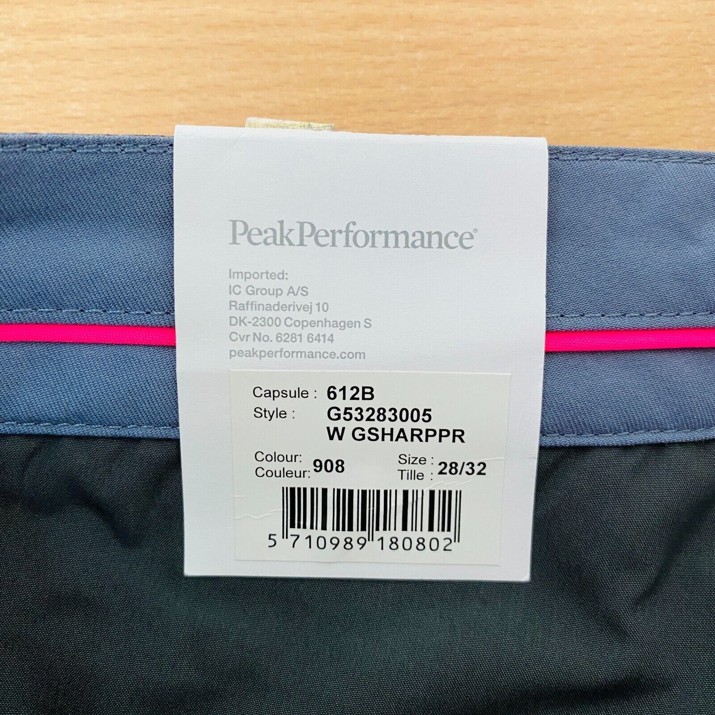 Peak Performance Women Blue Regular Straight Fit Trousers W28 L32