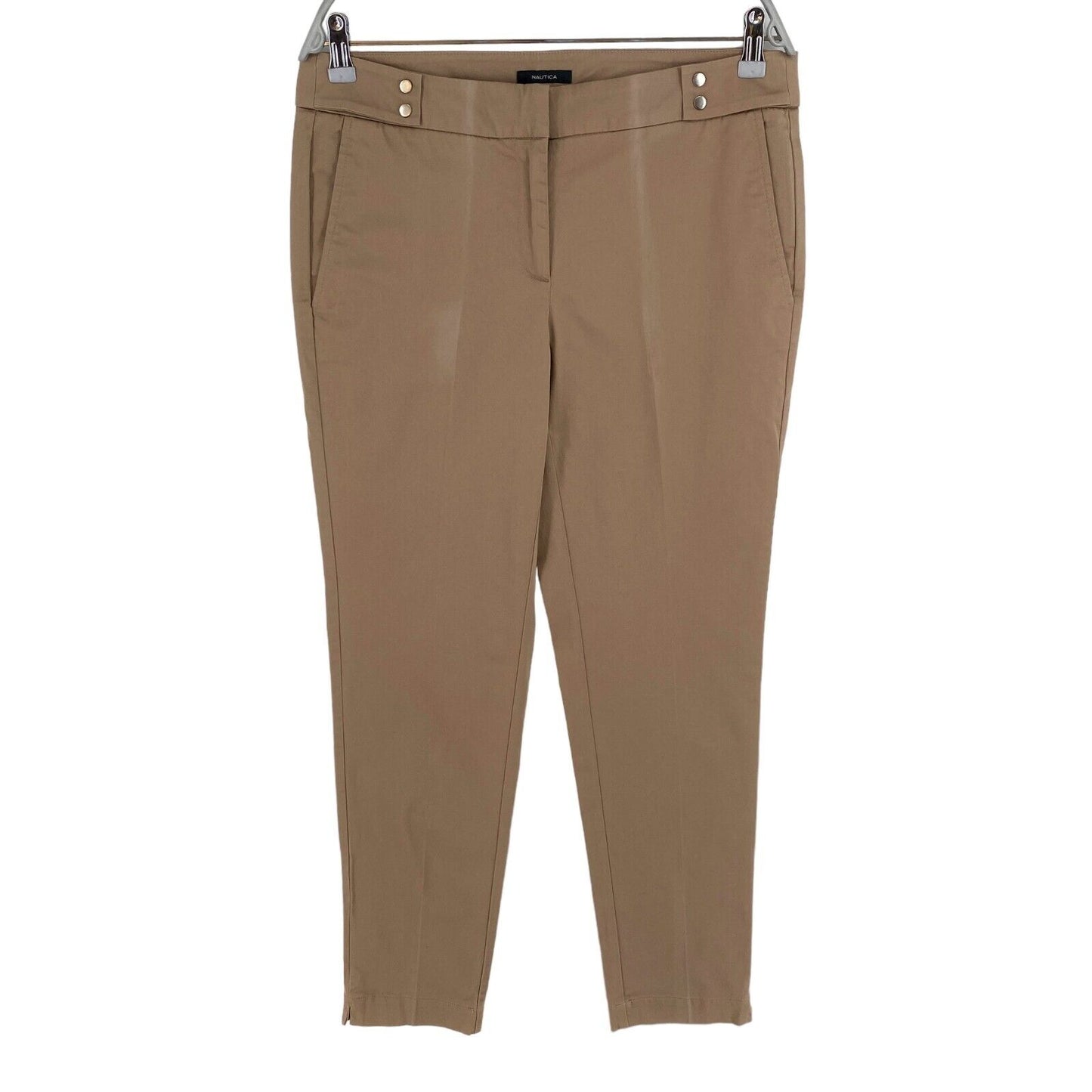 NAUTICA Brown Chino Pants Trousers Size EU 38 UK 10 US 8