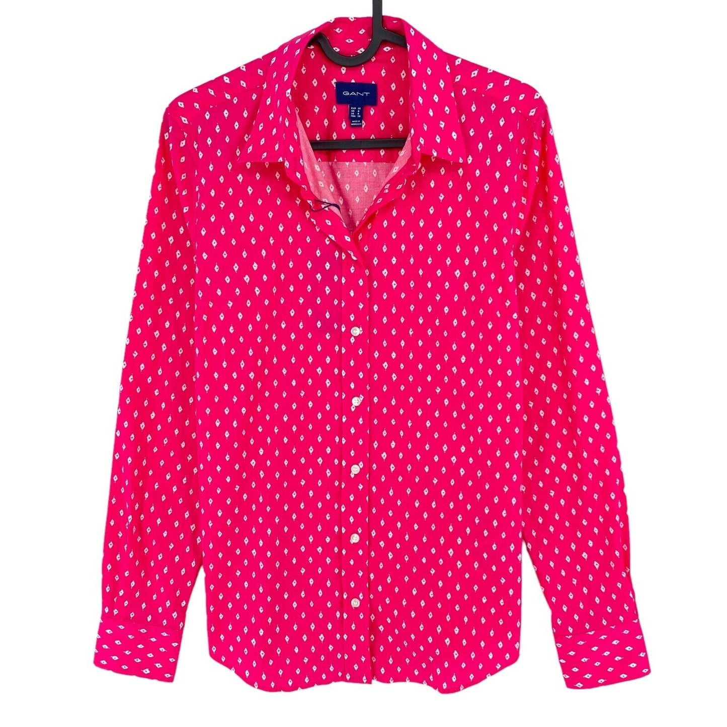 GANT Pink Desert Jewel Stretch-Hemd Größe EU 36 UK 8 US 6