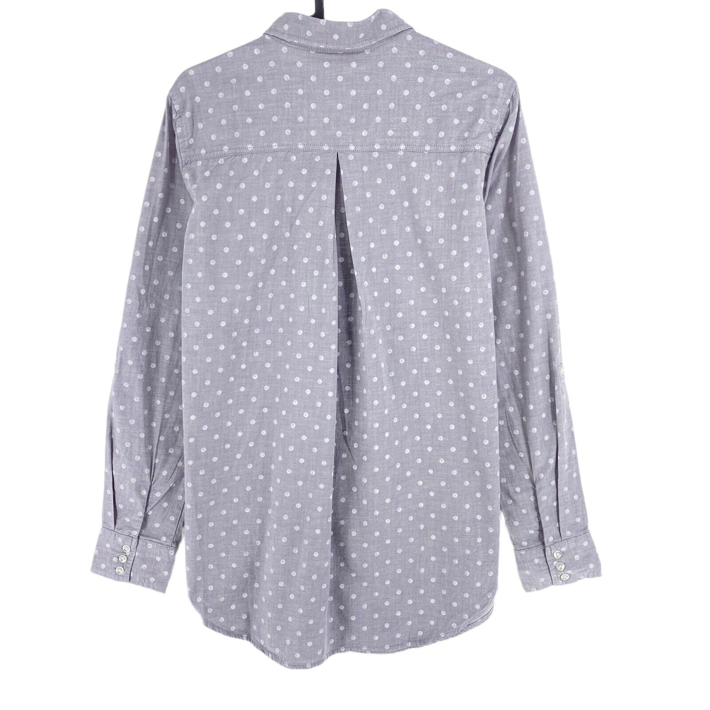 TIME OUT Grey Dot Print 100% Cotton Shirt Size S