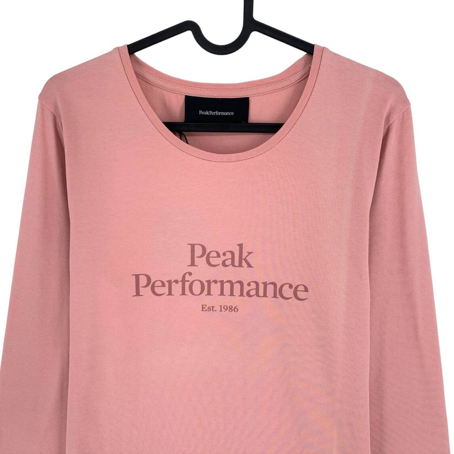 Peak Performance Pink Original Long Sleeves Crew Neck T Shirt Top Size M