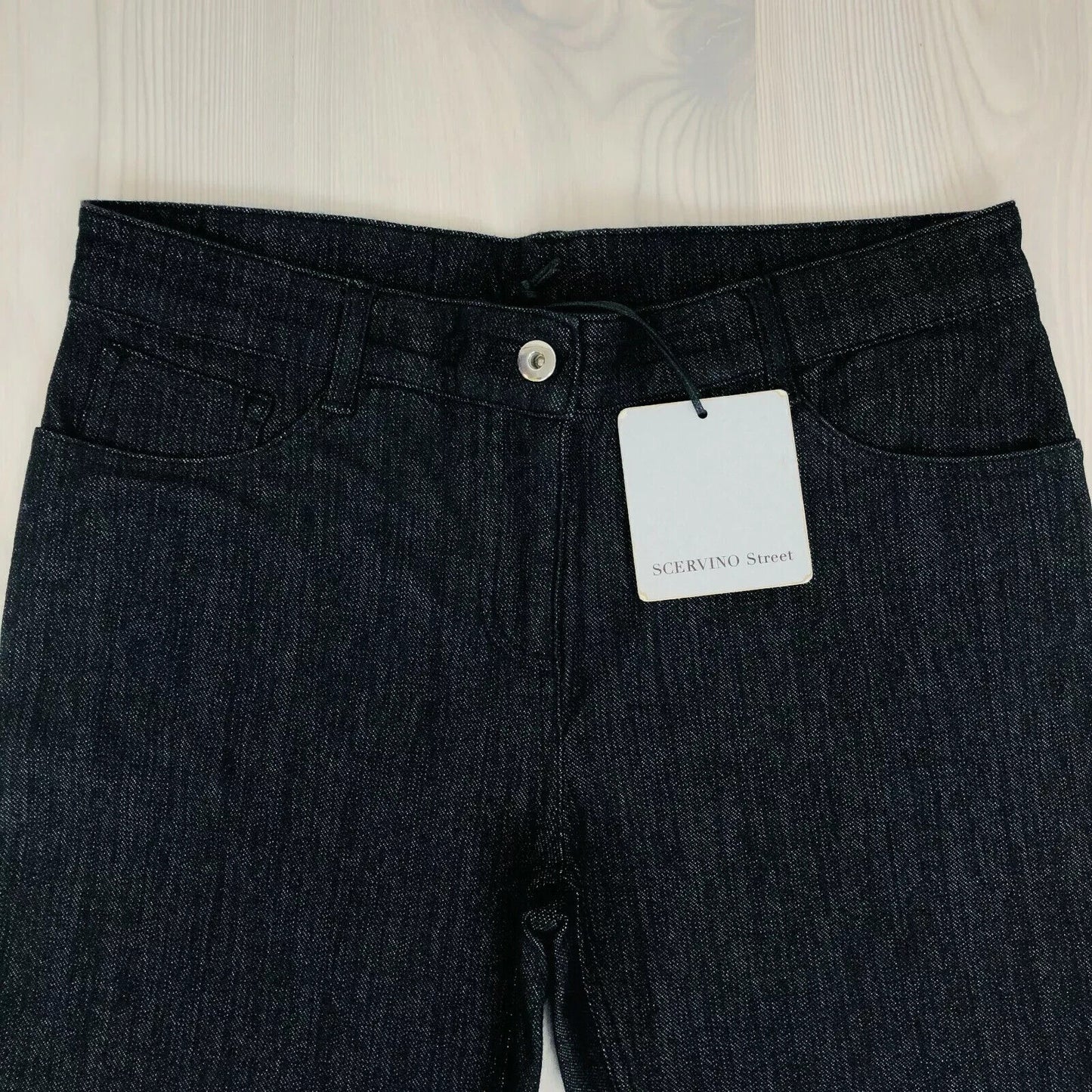 RRP $420 Ermanno Scervino Street Dark Grey Jeans Trousers Sizes IT 46 W32