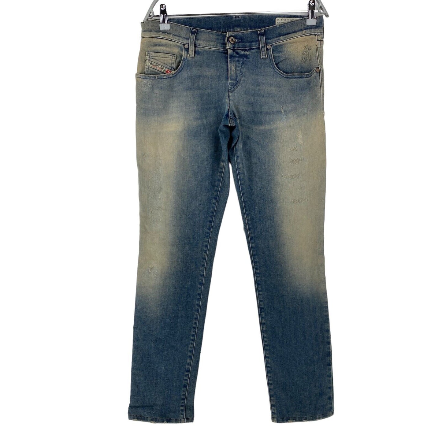 Diesel GRUPEE femmes bleu Stretch taille basse Super Slim jean coupe ajustée W30 L30