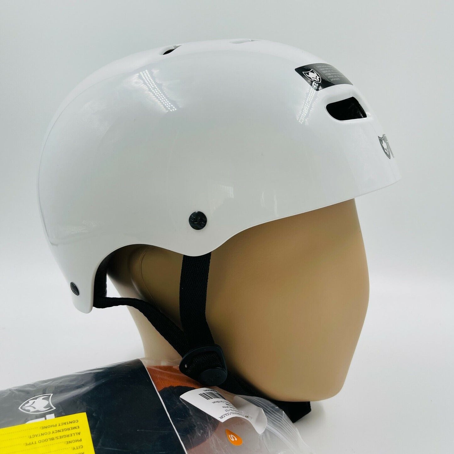 TSG Skateboarding BMX Injected Color White Helmet Size S - M 54 - 56 cm