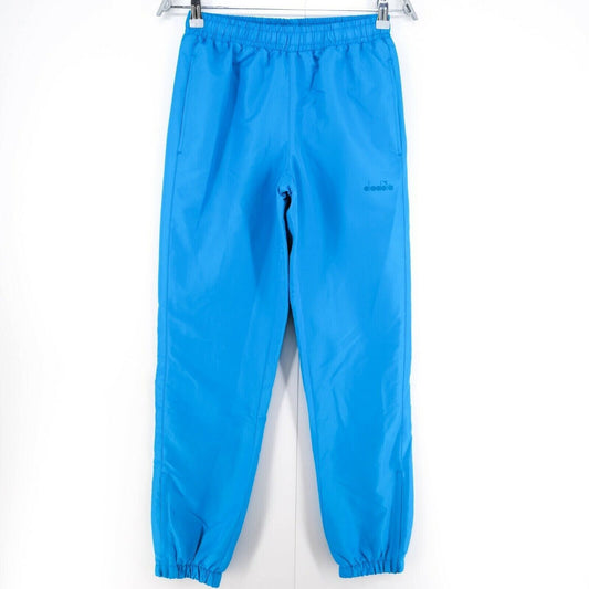 DIADORA 90s vintage Blue Retro Track Pants Pantalon Taille L