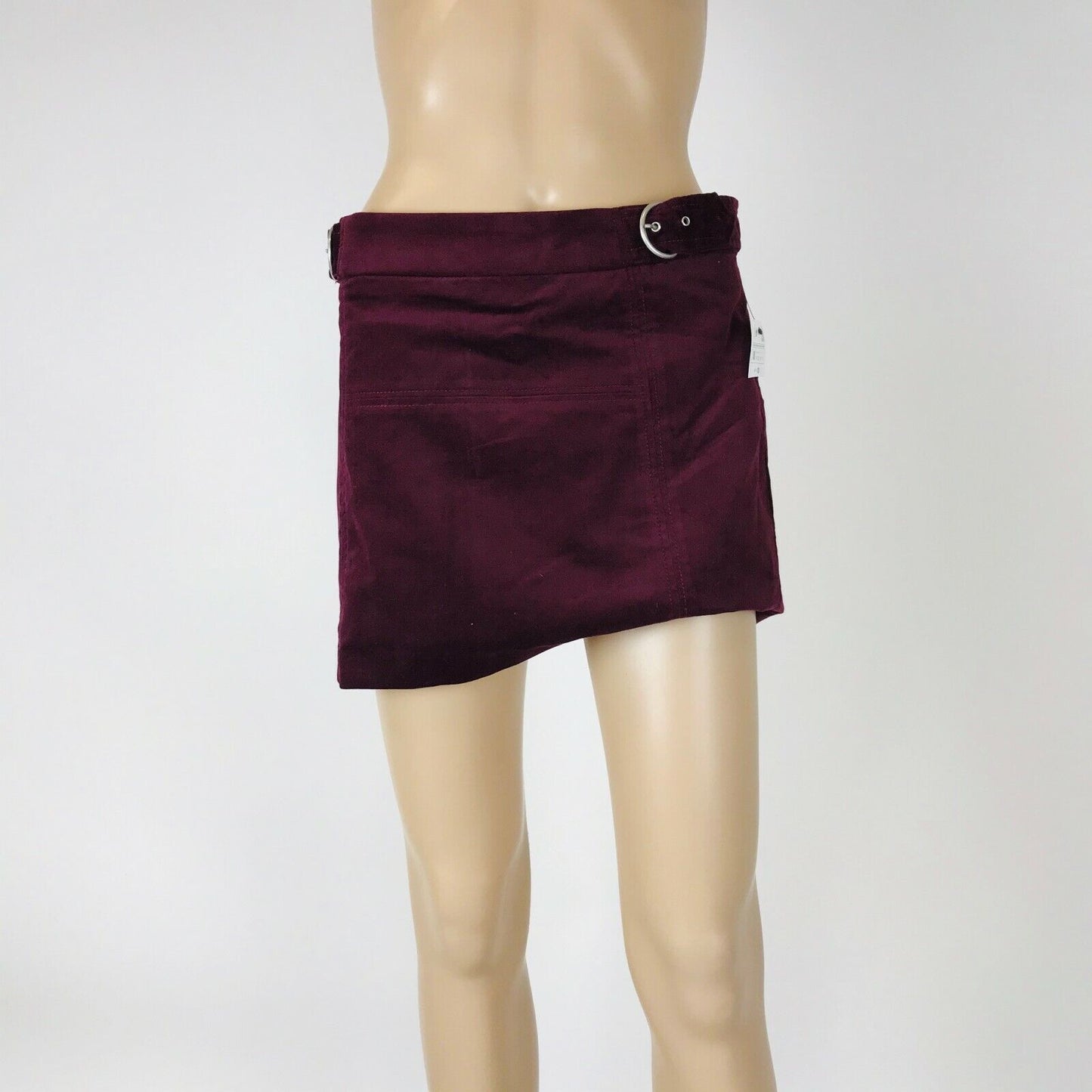 ZARA Trafaluc Women's Mini Bordeaux Red Skirt Size M W28