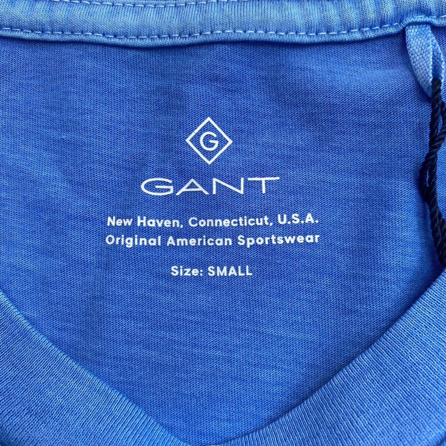 GANT Blue Sun Faded Crew Neck T Shirt Size S