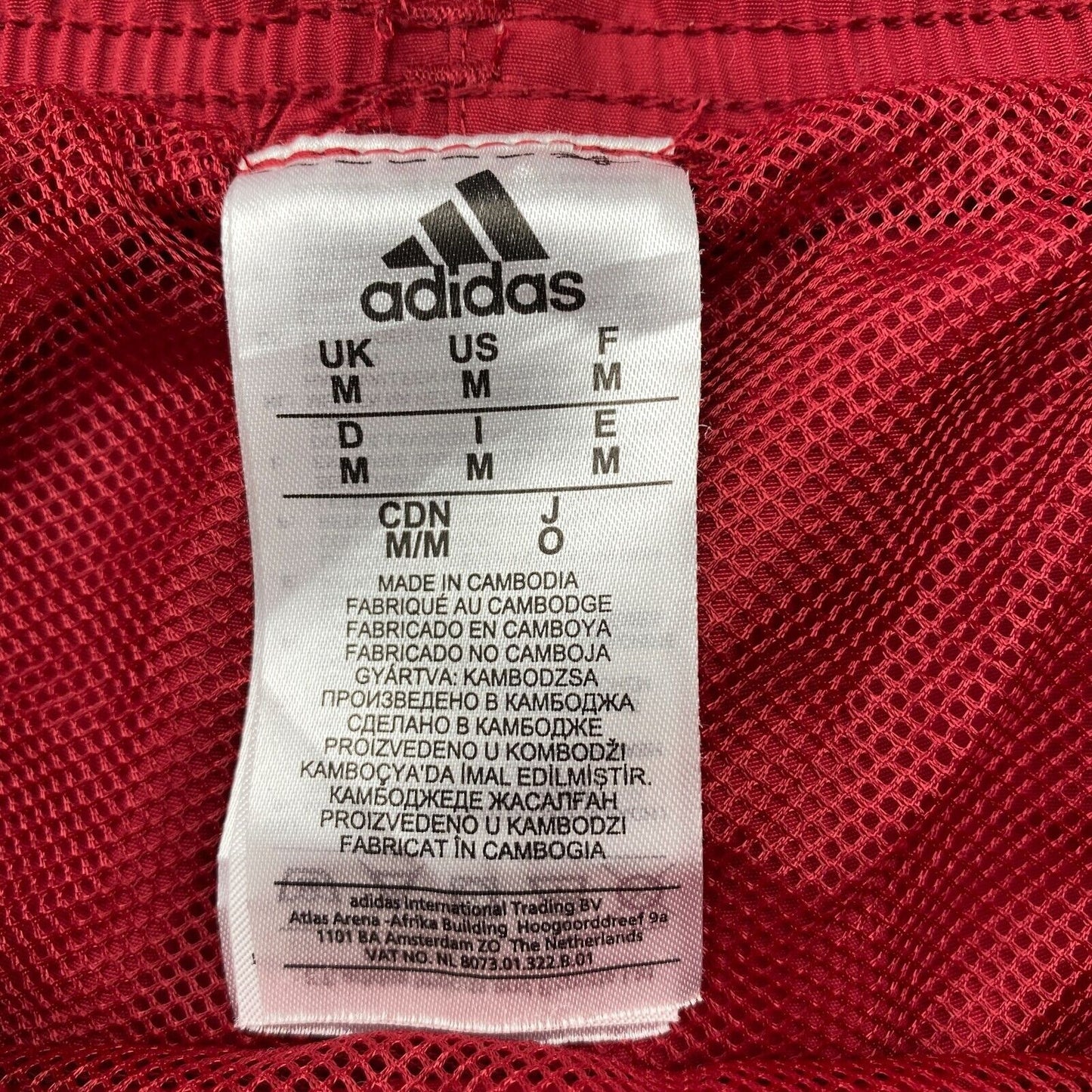 adidas Red Swimwear Swimming Trunks Shorts Size M